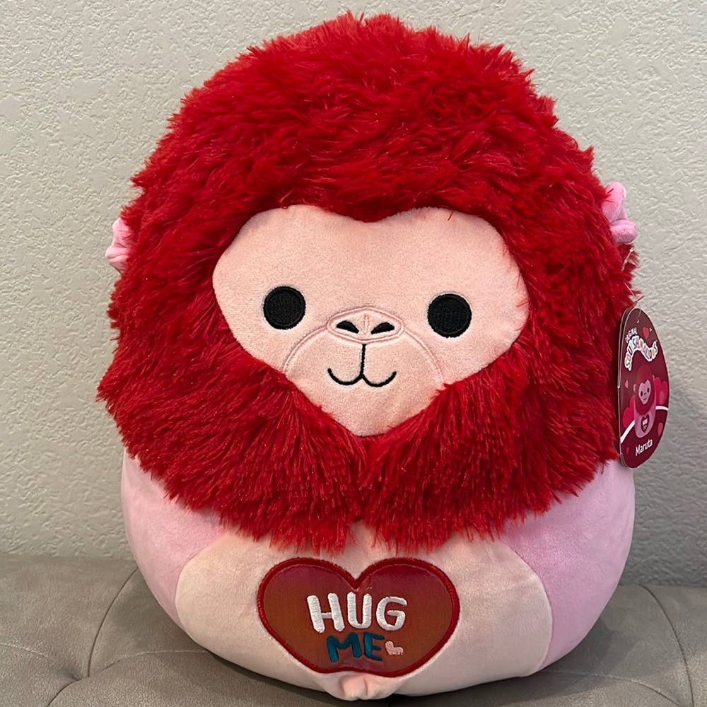 Squishmallows Maruta the Pink Gorilla 12” Valentine’s Edition Hug Me💖